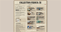 Desktop Screenshot of collection-frioud.ch